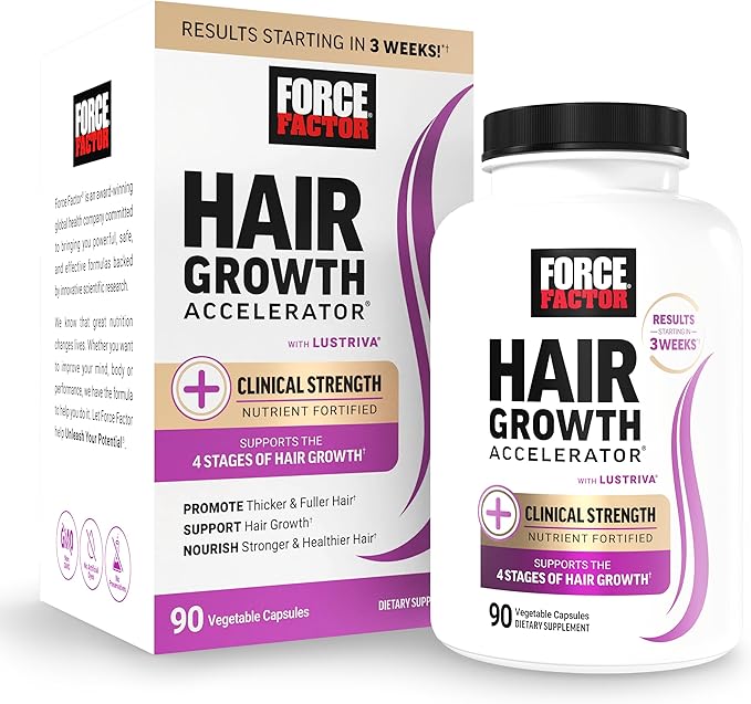 FORCE FACTOR Hair Growth Accelerator Capsules & Soft Chews